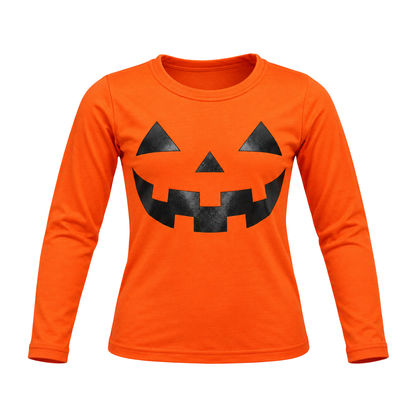 Playera manga larga calabaza halloween unisex Ross