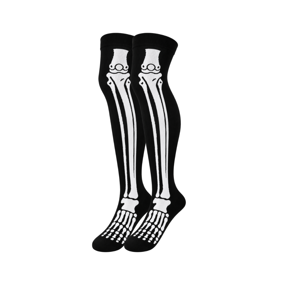 Calceta medieta de huesos blancos unisex Leka