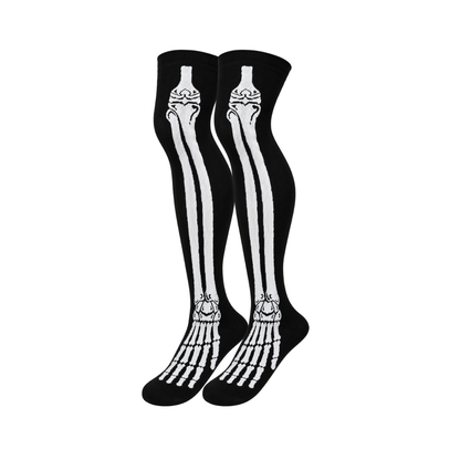 Calceta medieta de huesos blancos unisex Jandry