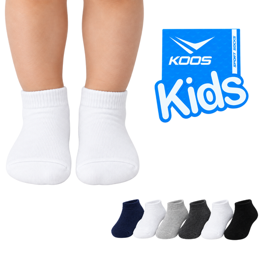 Tin corto liso surtido infantil Koos paquete de 6