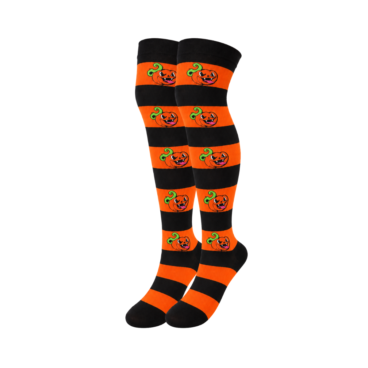 Calceta medieta halloween calabazas unitalla Leka