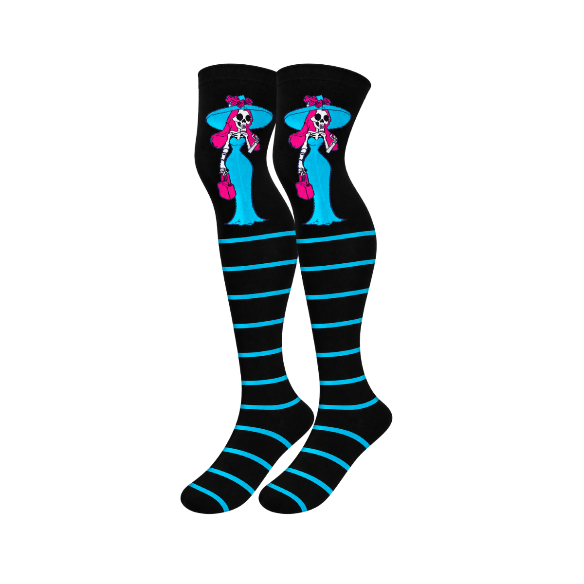 Calceta medieta catrina azul unitalla Leka