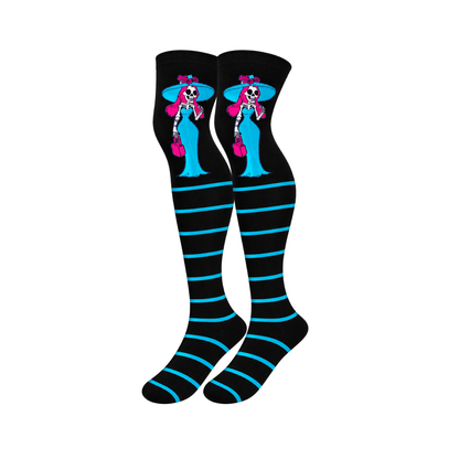 Calceta medieta catrina azul unitalla Leka