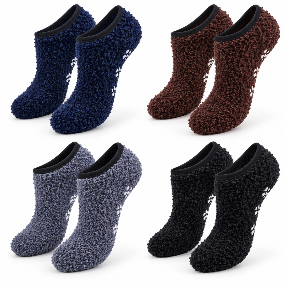 Protecto pie afelpado antiderrapante surtido unisex Valiz paquete de 6