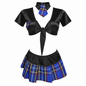 Baby doll disfraz colegiala blusa unitalla dama