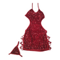 Baby doll vestido lentejuelas unitalla dama