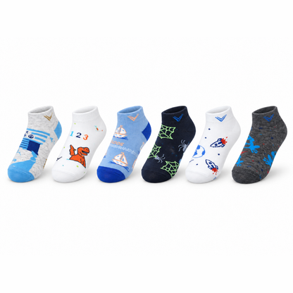 Tin estampado surtido niño Koos paquete de 6