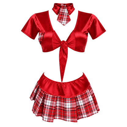 Baby doll disfraz colegiala blusa unitalla dama