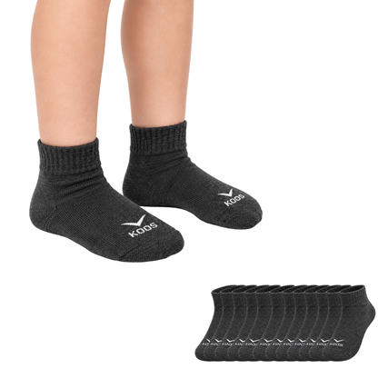 Tin largo liso media felpa infantil Koos paquete de 6