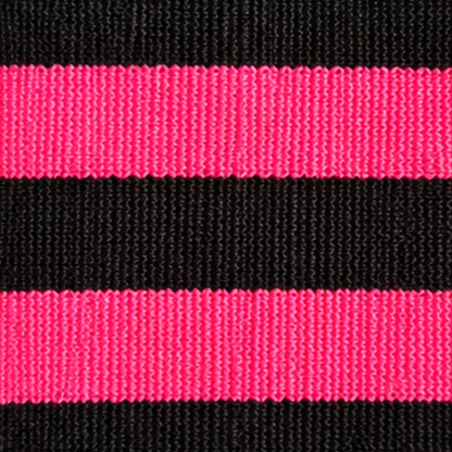 Calceta medieta halloween rayas rosa negro unitalla Camila