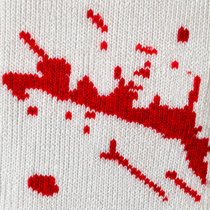Calceta medieta halloween salpicadura sangre unitalla Camila