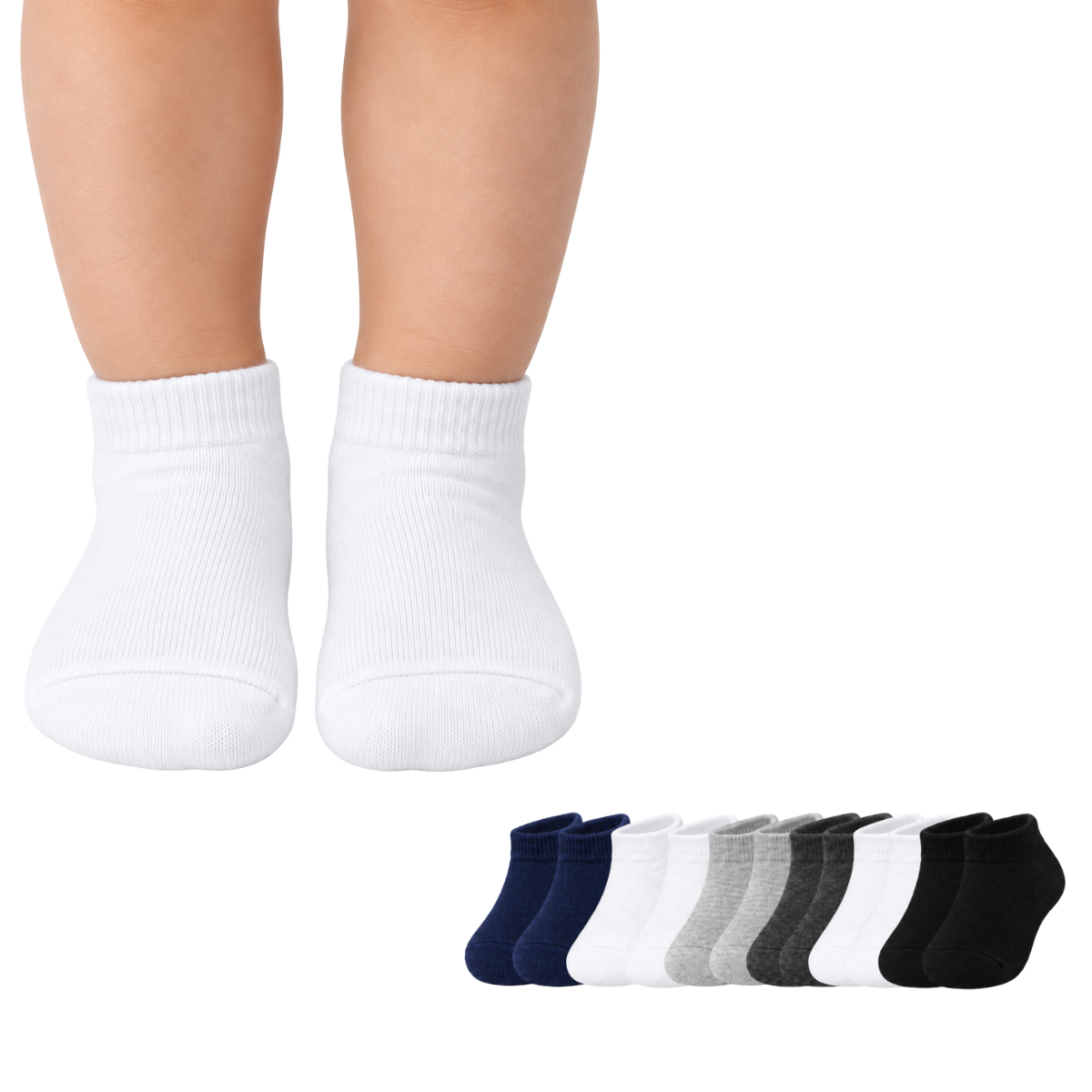 Tin corto liso surtido infantil Koos paquete de 6