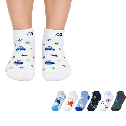 Tin estampado surtido niño Koos paquete de 6