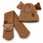 Set 2 en 1 gorro bufanda ositos infantil Valiz