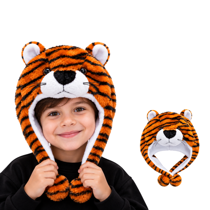 Gorro de animalito afelpado surtido infantil Valiz paquete de 6