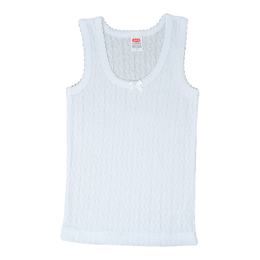 Camiseta rombos blanca AYA niña