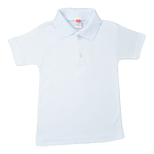 Playera polo escolar inter blanca AYA unisex
