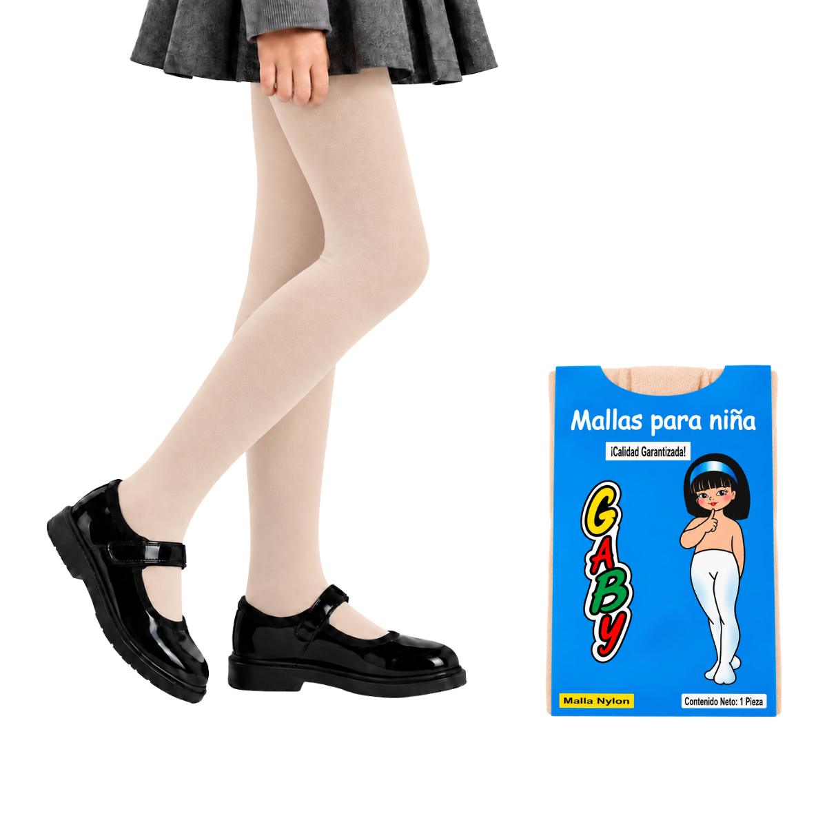 Malla lisa de nylon varios colores para niña Gaby
