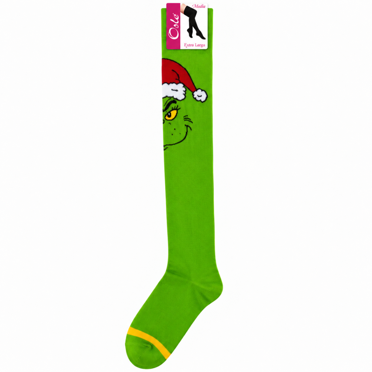 Calceta medieta grinch gorro navideño unitalla Oslo