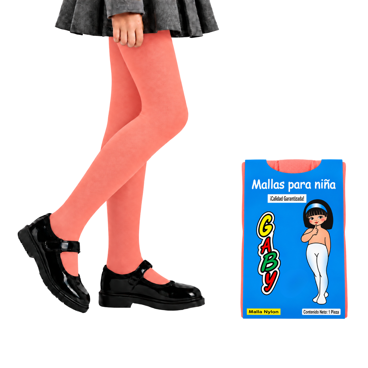 Malla lisa de nylon varios colores para niña Gaby