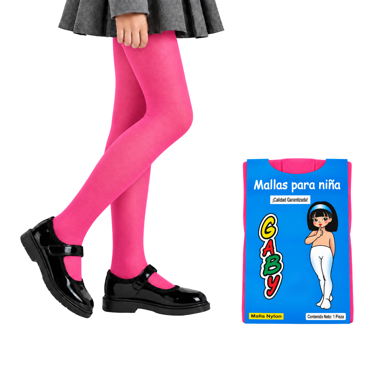 Malla lisa de nylon varios colores para niña Gaby