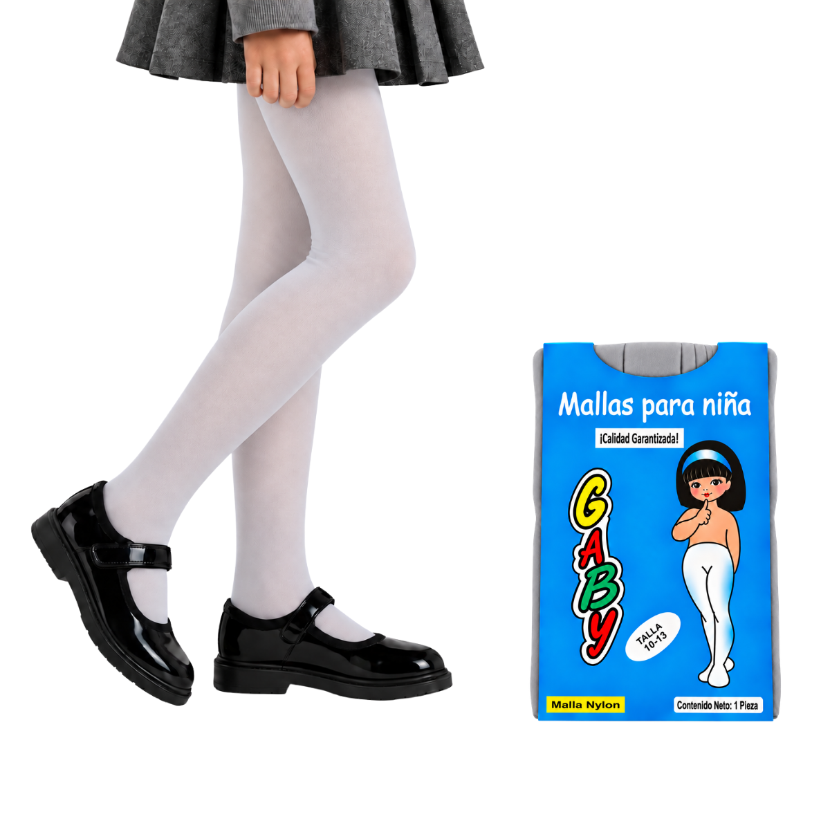 Malla lisa de nylon varios colores para niña Gaby