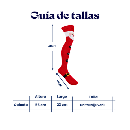 Calceta medieta navideña santa claus unitalla Oslo
