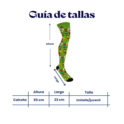 Calceta medieta grinch fiesta navideña unitalla Oslo