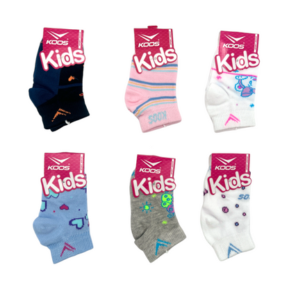Tin estampado infantil niña Koos paquete de 6