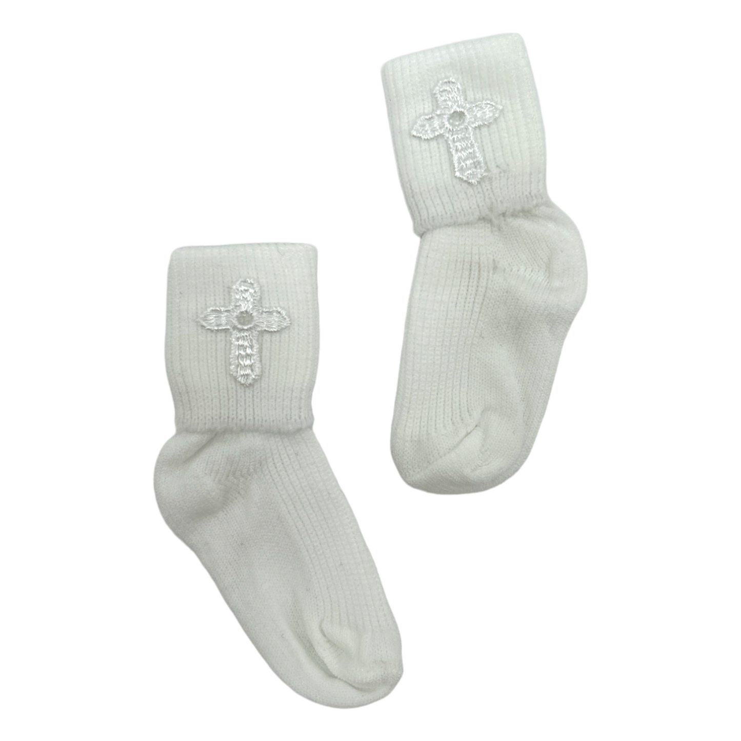 Tobillera cruz hueso/blanco paquete de 12