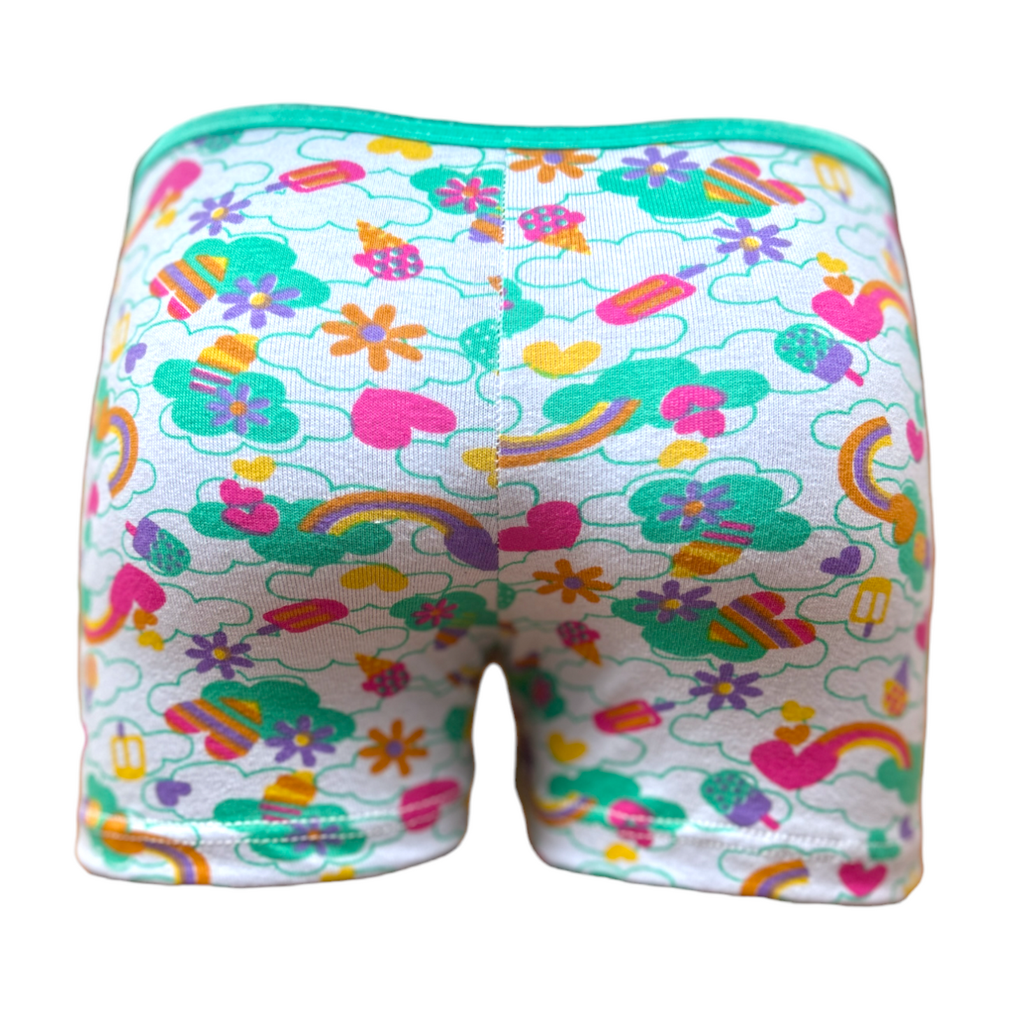 Bóxeres estampados de color varias tallas niña paquete de 12