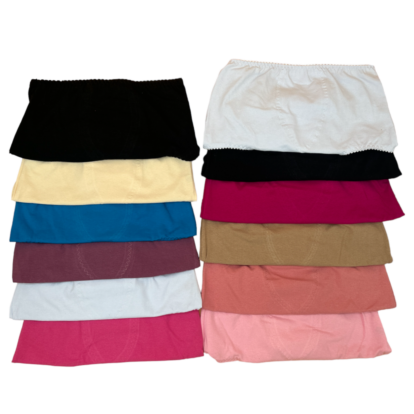 Pantaletas completas surtidas de algodón Carel paquete de 12