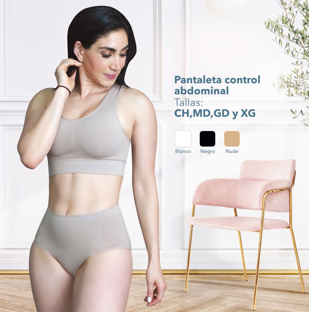 Pantaleta de control abdominal de microfibra 1101 dama