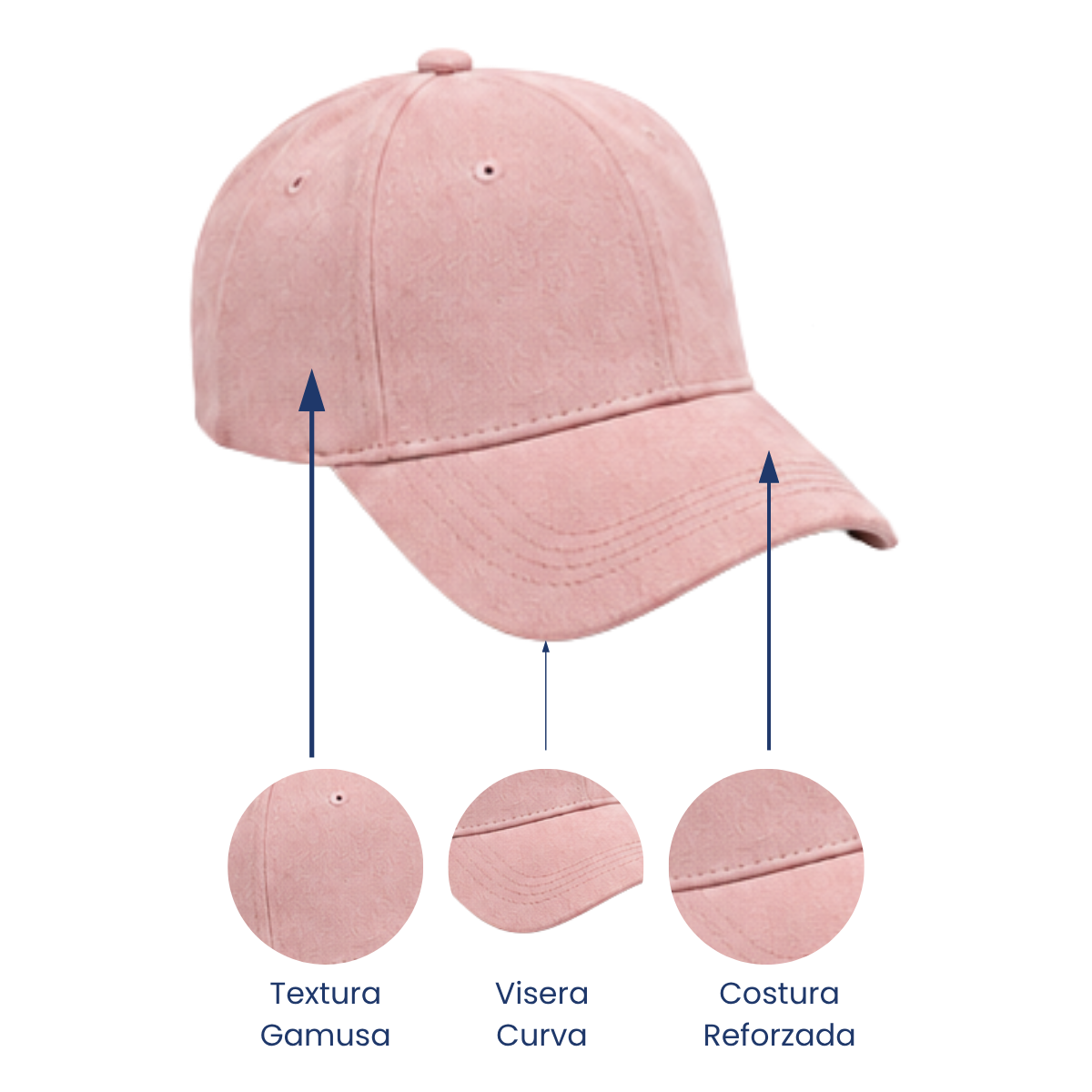 Gorra gamuza surtido unisex Valiz paquete de 6