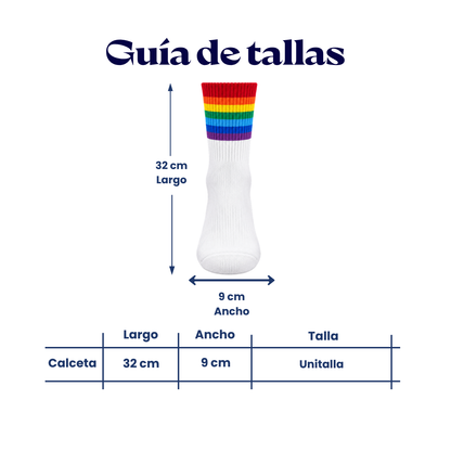Calcetas Pride Rainbow Arcoiris LGBT unitalla Koos