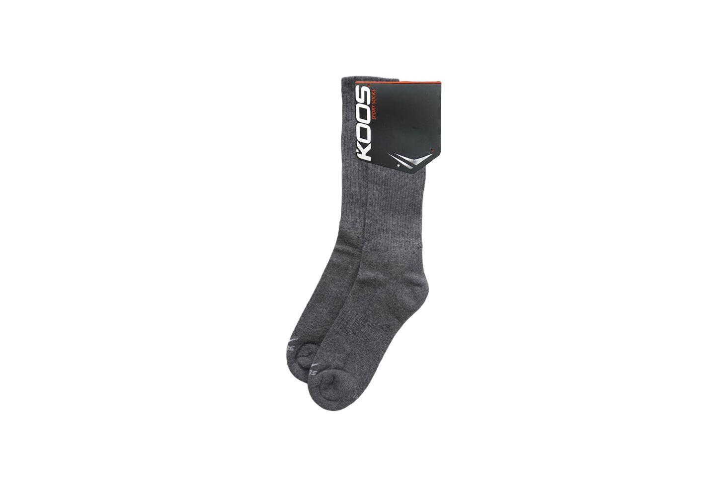 Calceta deportiva larga lisa unitalla unisex Koos paquete de 6