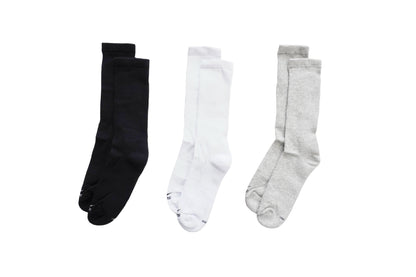 Calceta deportiva larga lisa unitalla unisex Koos paquete de 6
