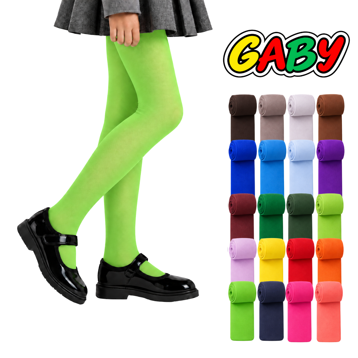 Malla lisa de nylon varios colores para niña Gaby