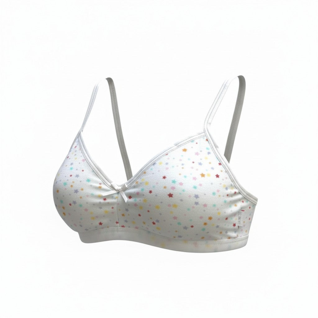 Corpiño con copa estampado estrellas niña #1678 Cylyo