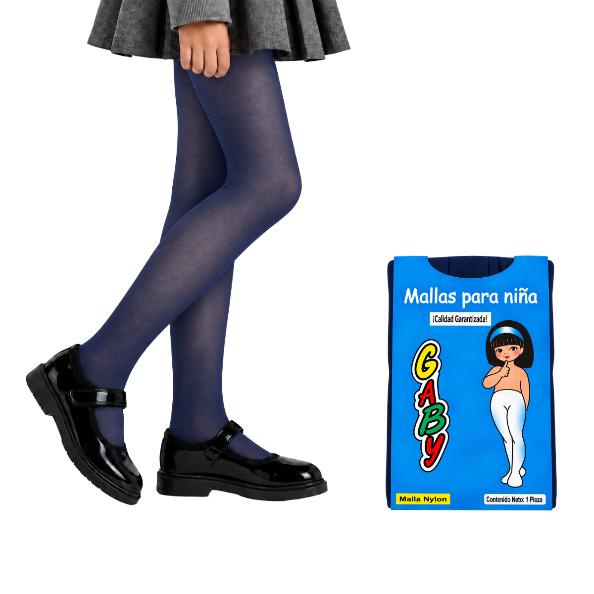 Malla lisa de nylon varios colores para niña Gaby