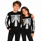 Playera manga larga huesos halloween unisex Ross