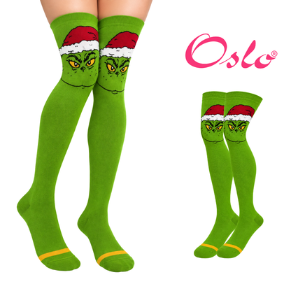Calceta medieta grinch gorro navideño unitalla Oslo
