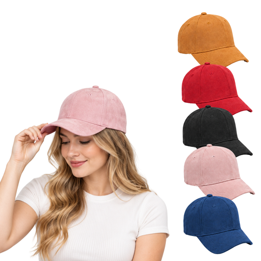 Gorra gamuza surtido unisex Valiz paquete de 6