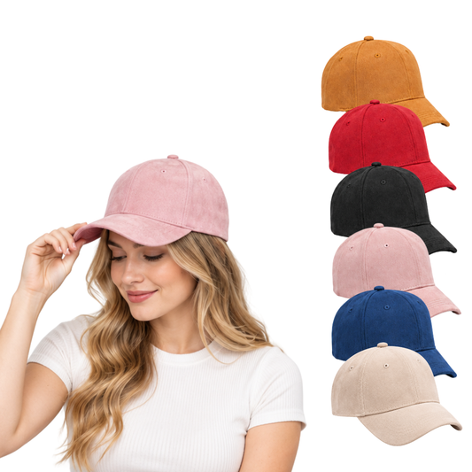 Gorra gamuza surtido unisex Valiz paquete de 6