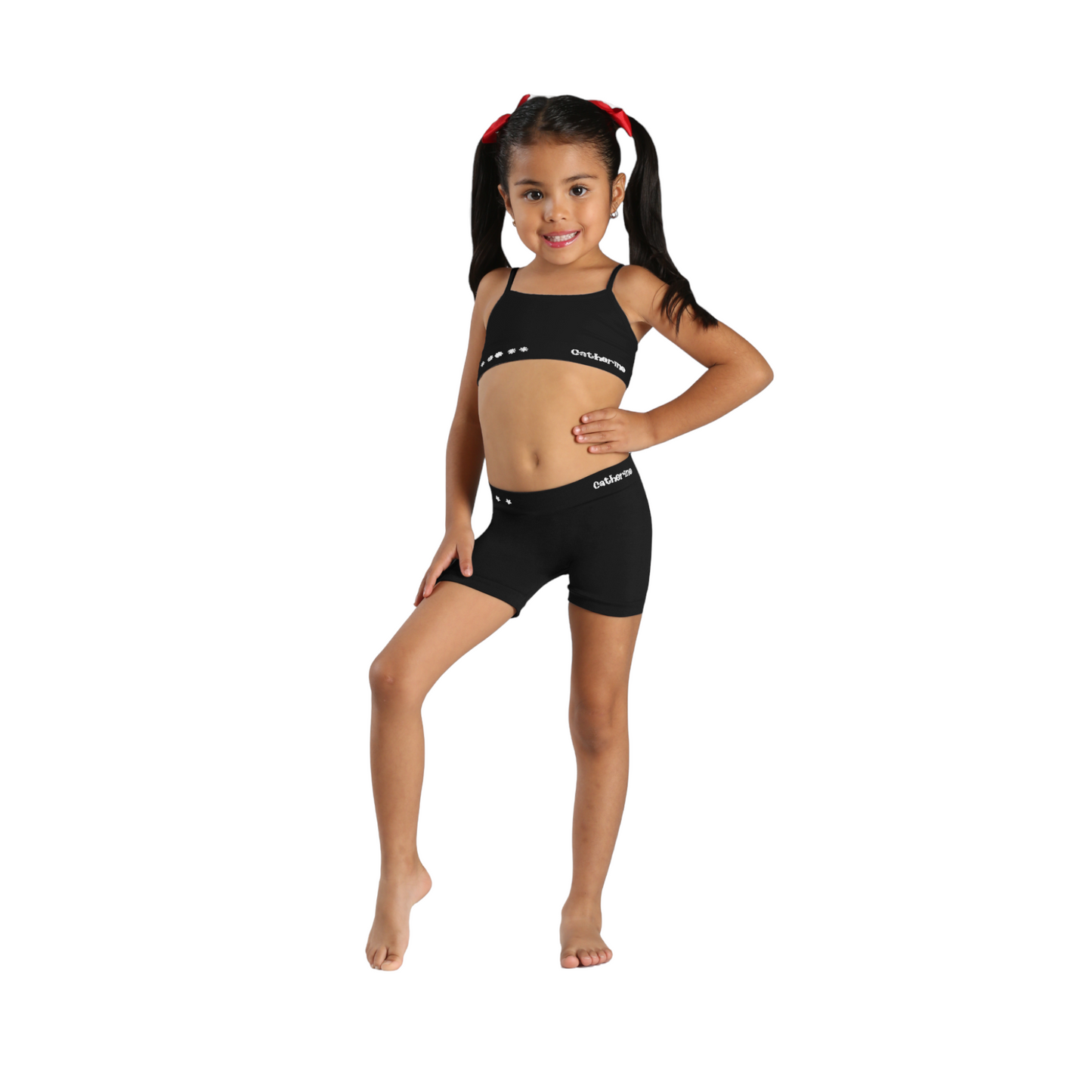 Bóxer y bikini de microfibra liso unitalla niña