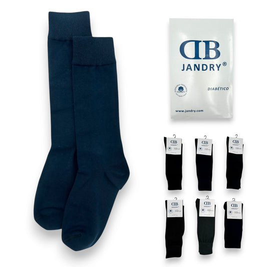 Calcetines lisos diabético Jandry paquete de 6