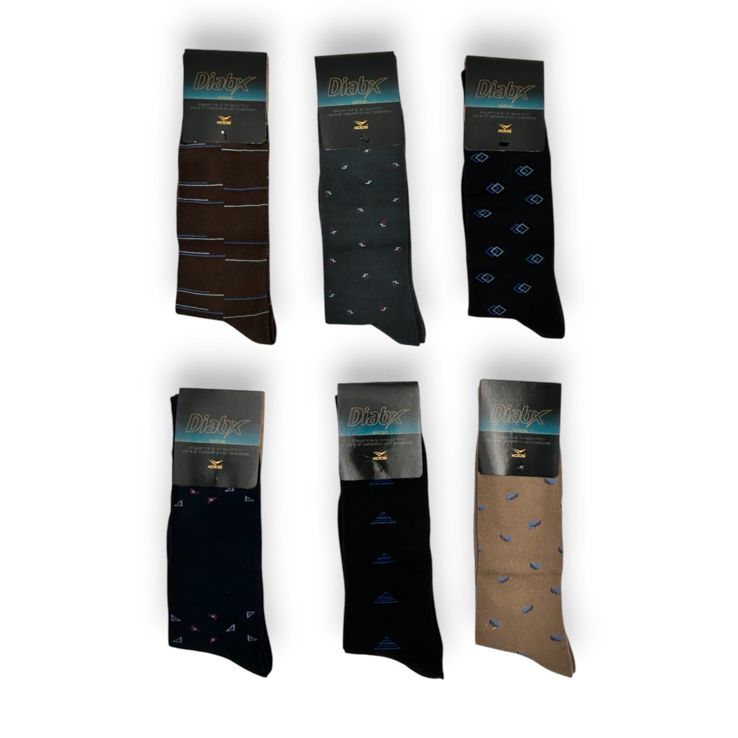 Calcetines diabético elite Koos caballero paquete de 6
