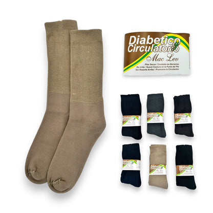 Calcetines para diabético unitalla caballero Mac lev paquete de 6