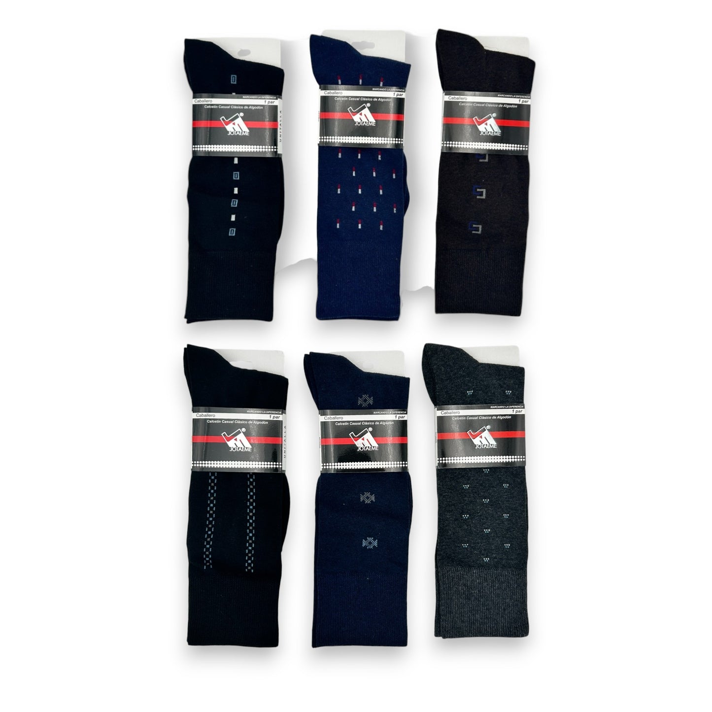 Calcetines para vestir caballero JM paquete de 6
