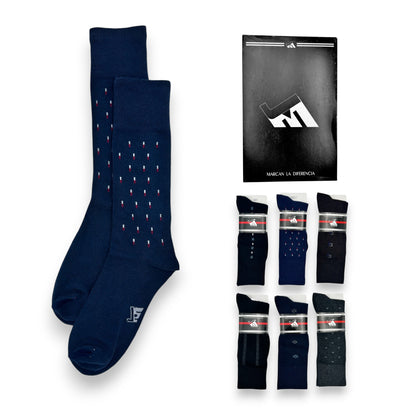 Calcetines para vestir caballero JM paquete de 6